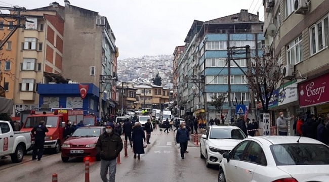 Bursa'da toprak kayması