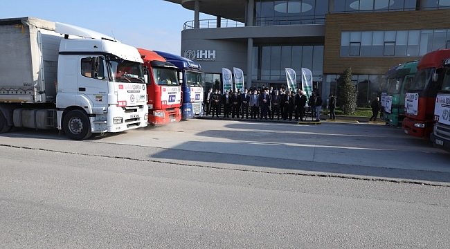 Bursa'dan Suriye'ye kardeşlik konvoyu