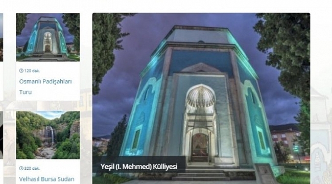 Bursa'nın turizm portalı yayında