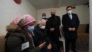 Erdoğan, şehit eşiyle görüştü