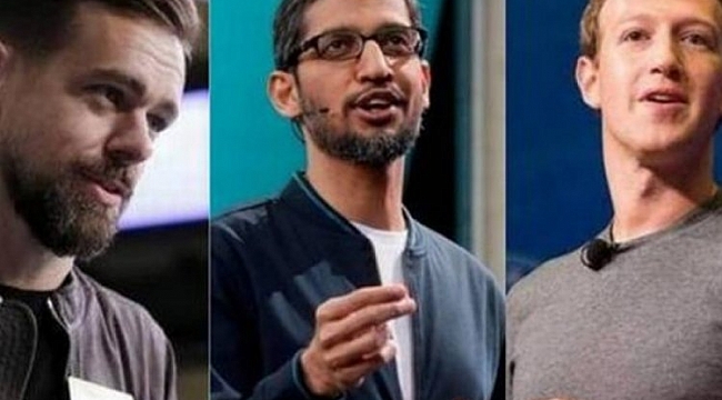 Facebook, Twitter ve Google'ın CEO'ları ifade verdi