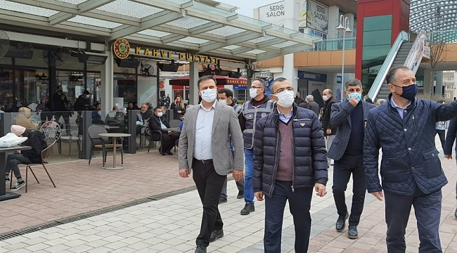 İnegöl Kaymakamı Arslan, iş yerlerini denetledi