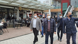 İnegöl Kaymakamı Arslan, iş yerlerini denetledi