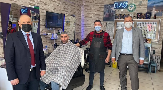 Başkan Usta, güne esnaf ziyareti ile başlıyor