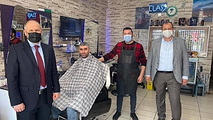 Başkan Usta, güne esnaf ziyareti ile başlıyor