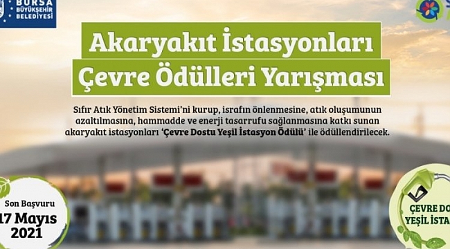 Bursa'da akaryakıt istasyonları çevre için yarışıyor