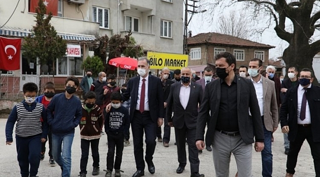 İnegöl Alibeyköy yeni meydanına kavuştu