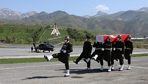 Şehit veteriner uzman onbaşı, baba ocağına uğurlandı