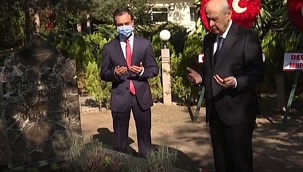Bahçeli'den Alparslan Türkeş'in mezarına ziyaret 