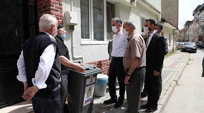 İnegöl'de bireysel konteyner dağıtımı tamamlandı