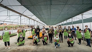 Kadınlar yetiştiriyor, Mersin rengarenk oluyor 