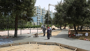 Nilüfer'in parklarında hummalı çalışma 