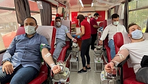 Orhangazi'de kan bağışına destek 