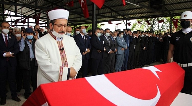 Şehit polis memuru son yolculuğuna uğurlandı