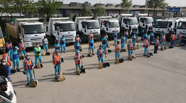 Yıldırım Belediyesi'nden hijyen seferberliği