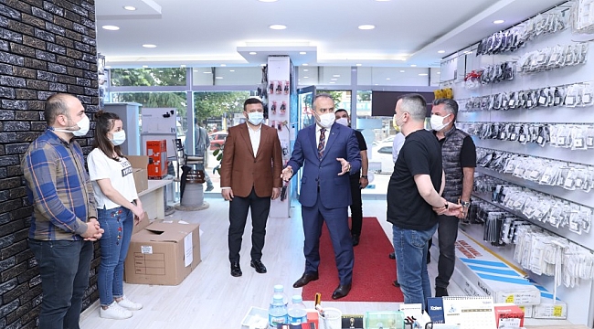 Başkan Aktaş'tan esnaf ziyareti