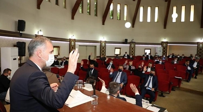 İnegöl'de haziran ayı meclis toplantısı yapıldı