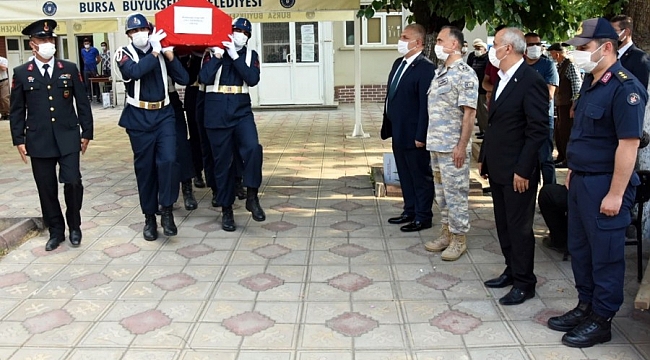 Şehit astsubay Bursa'da toprağa verildi