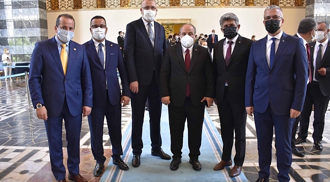 Başkan Ali Özkan, Meclis'te bakanlarla görüştü