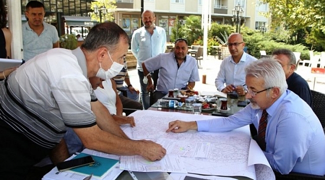 Başkan Erdem Üçevler'de