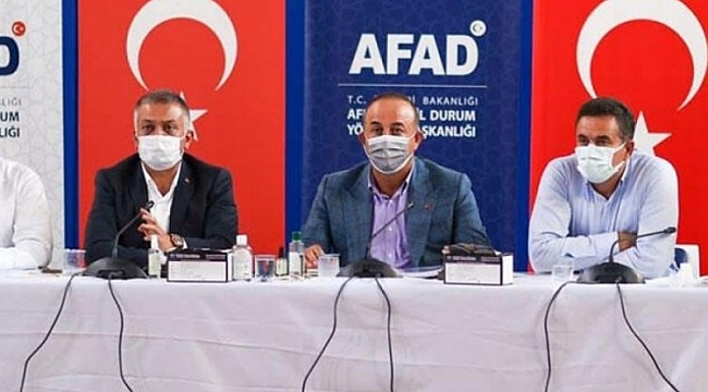 Çavuşoğlu, Manavgat'ta AFAD Koordinasyon Toplantısı'na katıldı