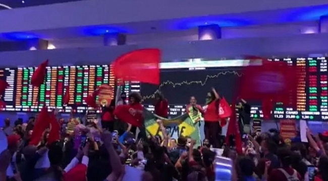 Brezilya'da borsa binasını bastılar