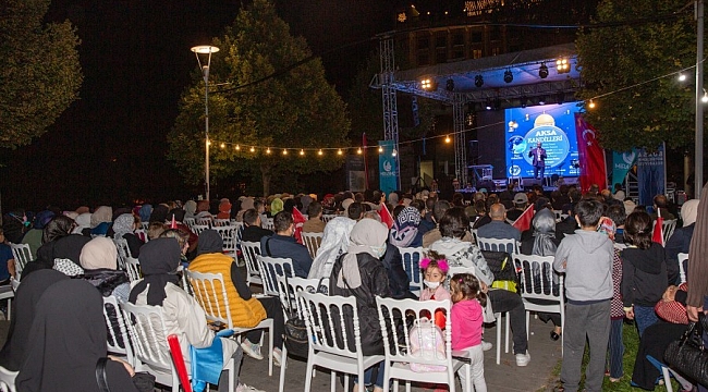 Bursa'da 'Aksa Kandilleri' programı düzenlendi