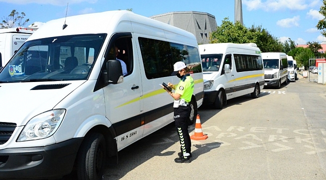 Bursa'da okul servisleri denetlendi