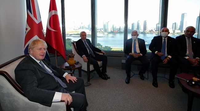 Erdoğan, İngiltere Başbakanı Johnson'u kabul etti