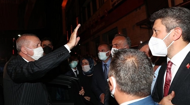 Erdoğan memleketi Güneysu'da