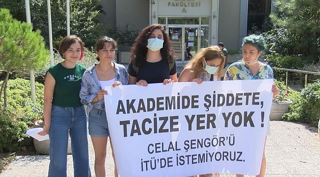 İTÜ'de Celal Şengör protesto edildi