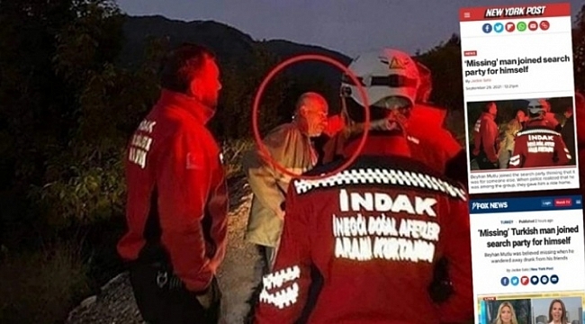 Kendini arayan adam dünya basınında!