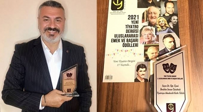 UÜ akademisyenine Tiyatroya Akademik Katkı ödülü