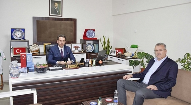 Başkan Özkan'dan Kaya'ya 'hayırlı olsun' ziyareti