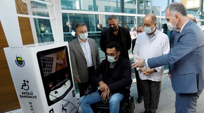 İnegöl'de 2 engelli şarj istasyonu daha hizmete alındı