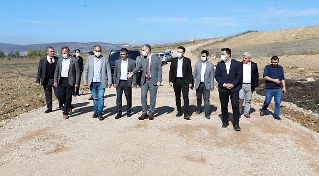 İnegöl'de arazi yollarına kalıcı çözümler üretiliyor