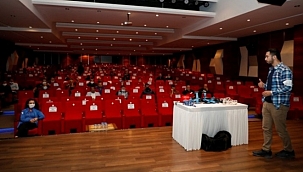 İnegöl'de belediye personeline yüksekte çalışma eğitimi 