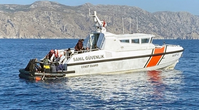 Marmaris'te 40 göçmen kurtarıldı