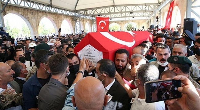 Şehit polis Doğan, son yolculuğuna uğurlandı