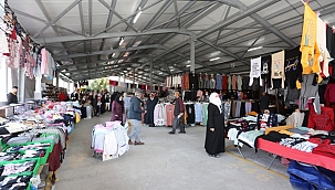 Yenidoğan kapalı Pazarında tezgahlar kuruldu 