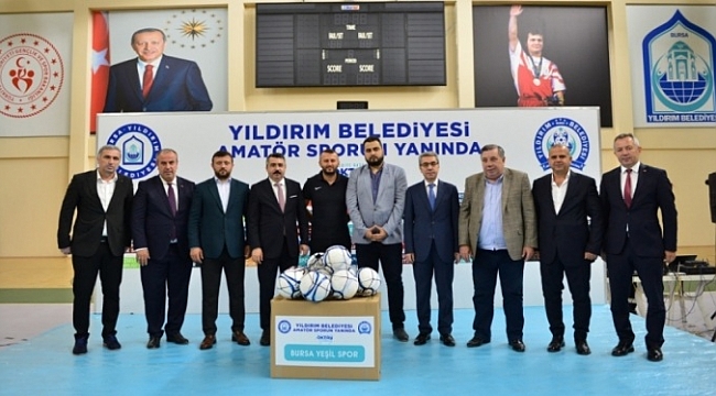 Yıldırım'dan amatör spor kulüplerine malzeme desteği