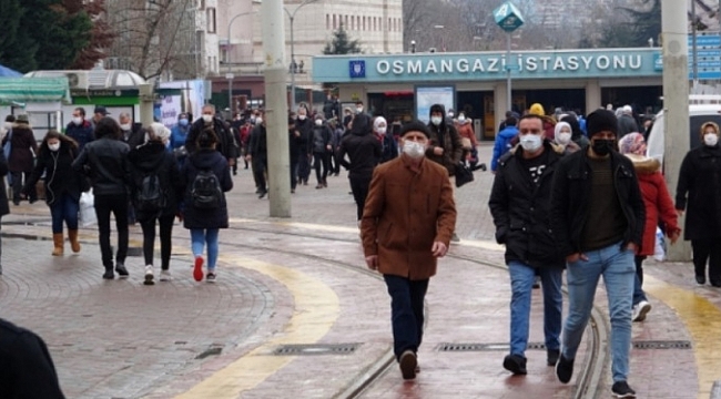 Bursa'da haftalık vaka sayısı belli oldu