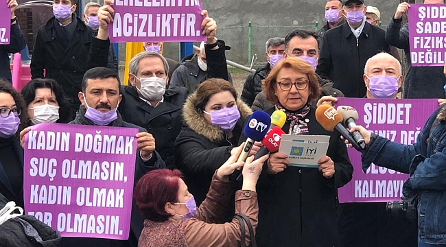 Bursa’da İyi Partili kadınlardan şiddet açıklaması
