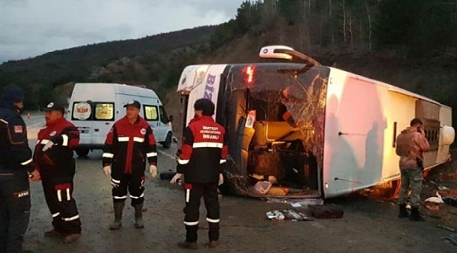 Erzincan'da feci kaza