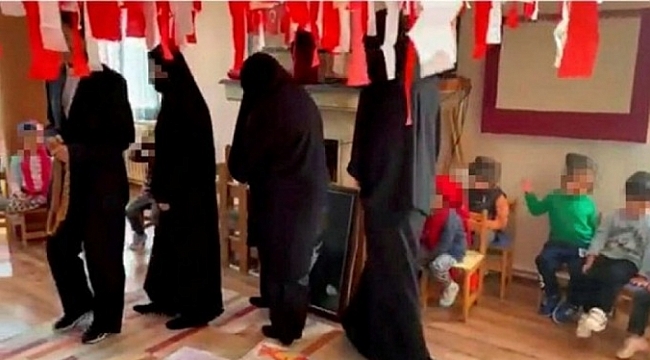 Anaokulunda kan donduran görüntüler!