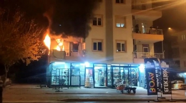 Antalya'da korkutan yangın