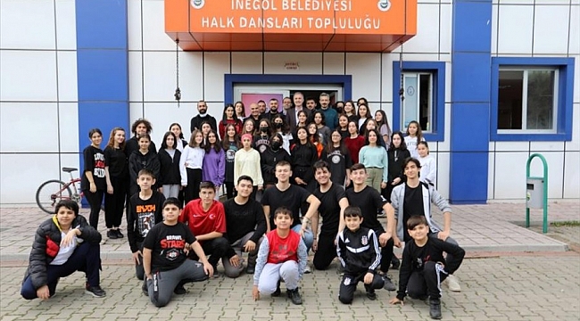Başkan Taban Halk Dansları Topluluğunu ziyaret etti