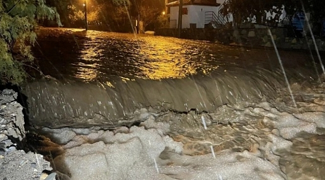 Bodrum sağanak yağışa teslim