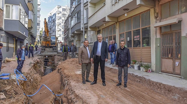 Karacabey'de altyapı çalışmaları sürüyor