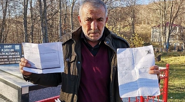 Şehit babasına yanlışlıkla 'yakalama' kararı